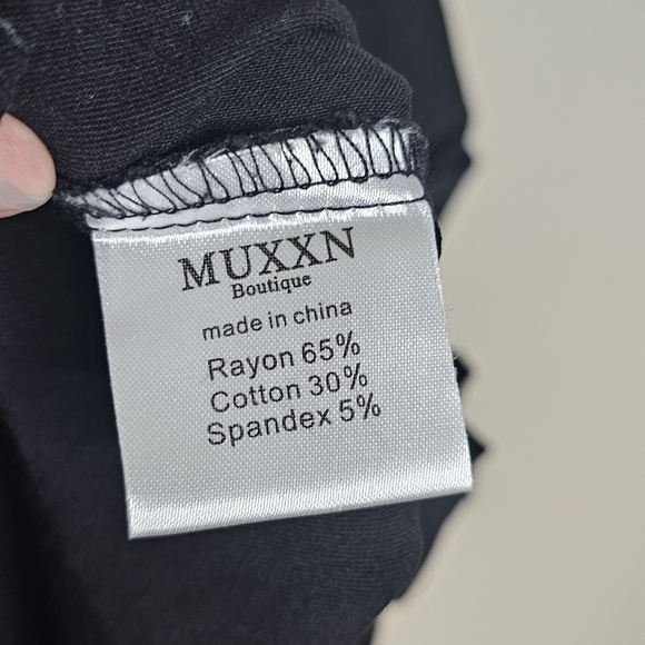 Black pencil dress with rusched design size XL - Picture 6 of 6